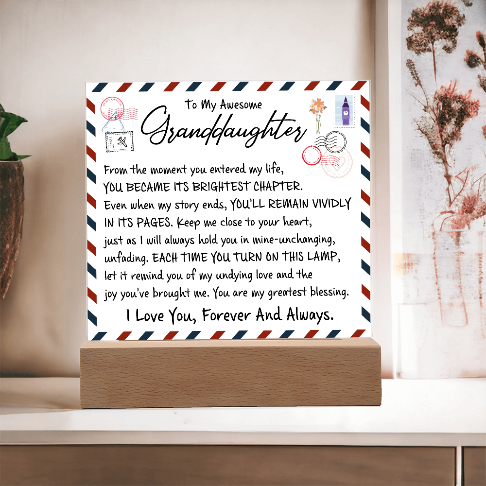 To My Wife - Acrylic Square Plaque Gift