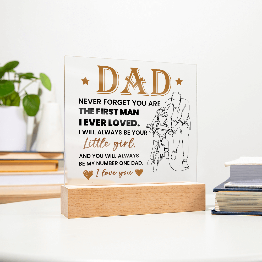 To My Dad - Acrylic Square Plaque Gift