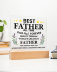To My Dad - Acrylic Square Plaque Gift