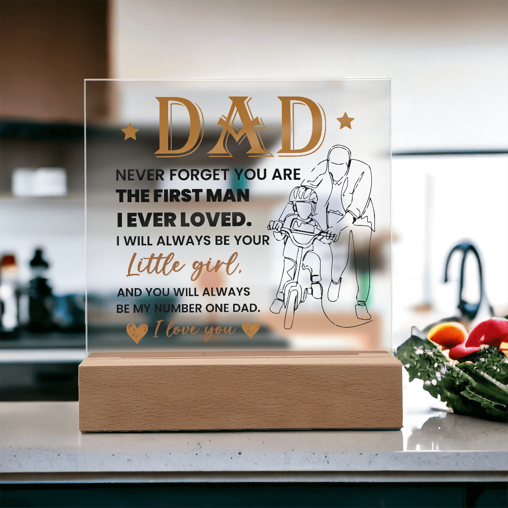 To My Dad - Acrylic Square Plaque Gift