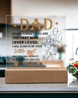 To My Dad - Acrylic Square Plaque Gift