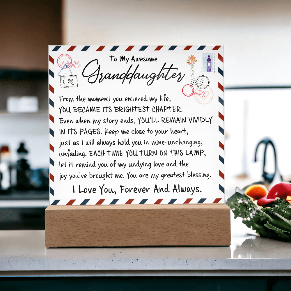 To My Wife - Acrylic Square Plaque Gift