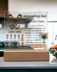 To My Dad - Acrylic Square Plaque Gift