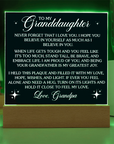 To My Granddaughter - Acrylic Square Gift
