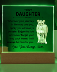 To My Daughter - Acrylic Square Plaque