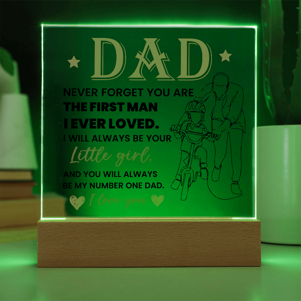 To My Dad - Acrylic Square Plaque Gift