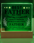 To My Dad - Acrylic Square Plaque Gift