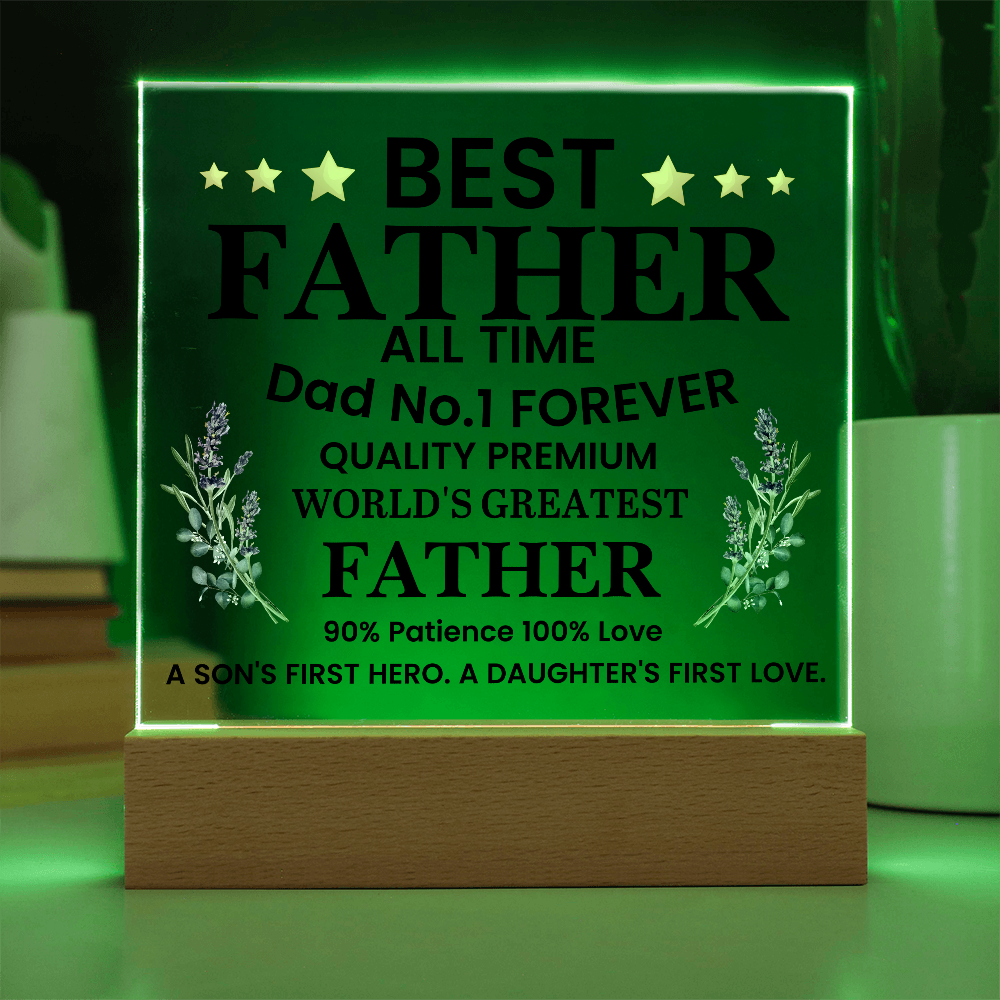 To My Dad - Acrylic Square Plaque Gift