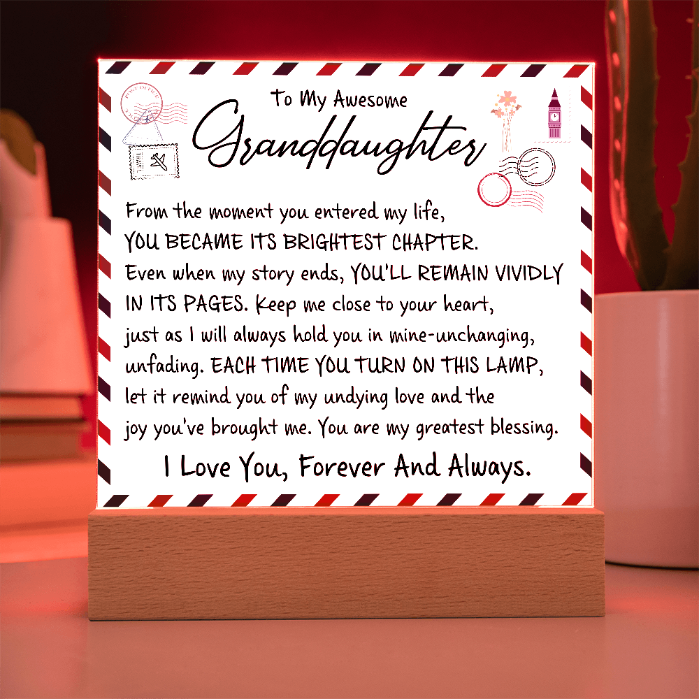 To My Wife - Acrylic Square Plaque Gift