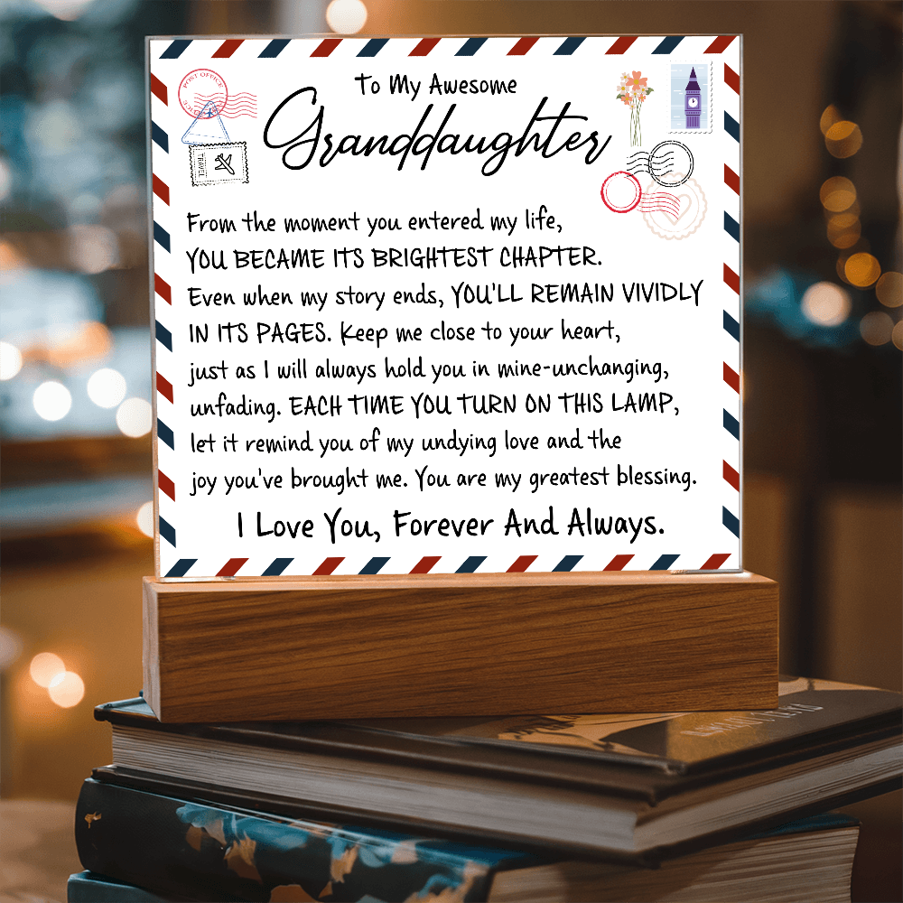 To My Wife - Acrylic Square Plaque Gift