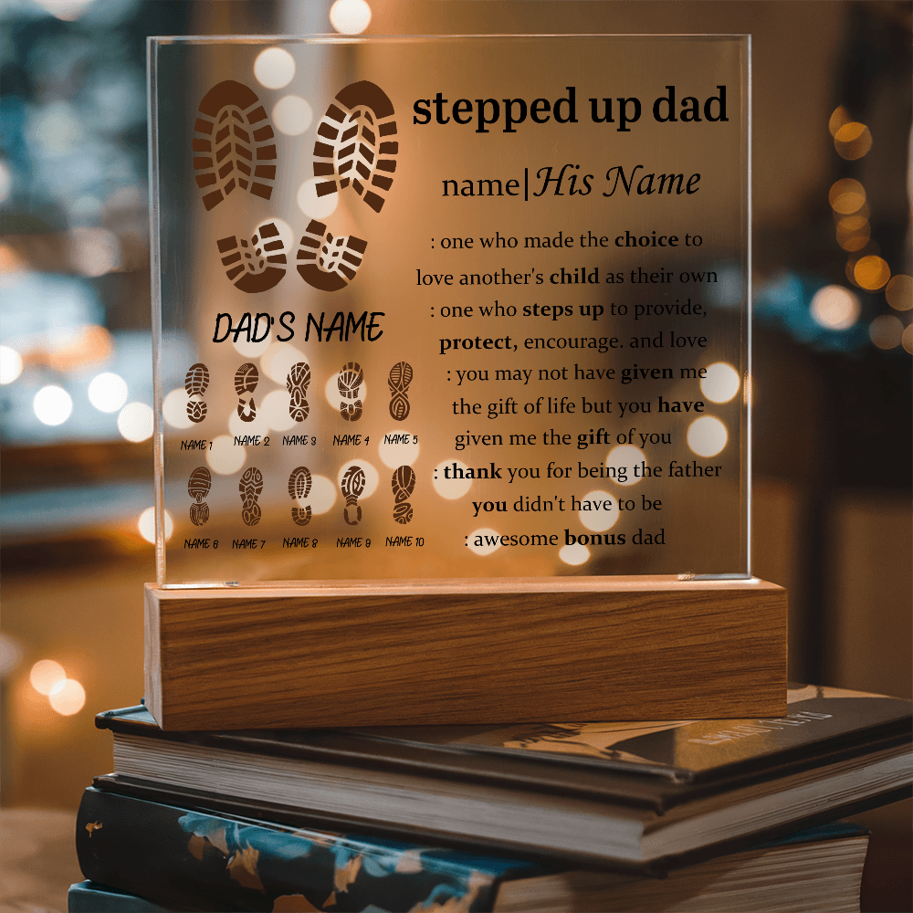 To My Dad - Acrylic Square Plaque Gift