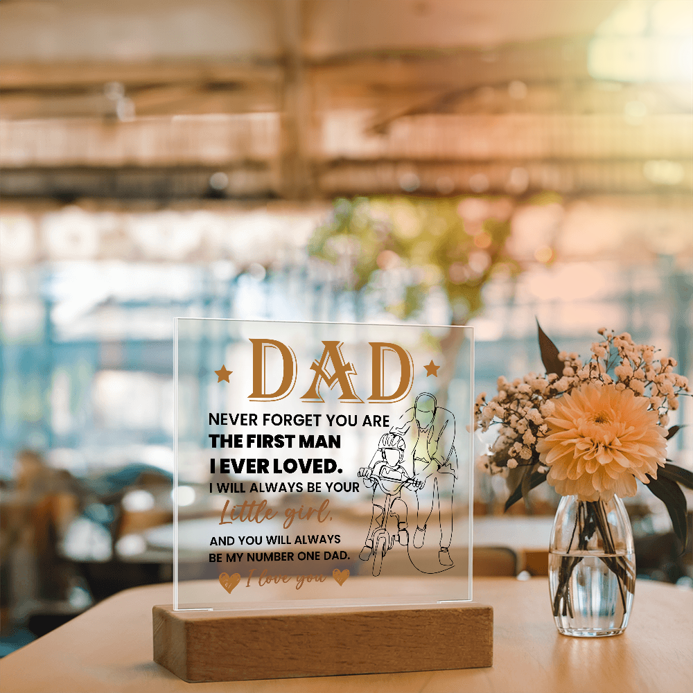 To My Dad - Acrylic Square Plaque Gift