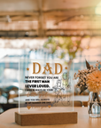 To My Dad - Acrylic Square Plaque Gift