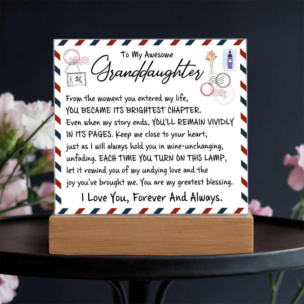 To My Wife - Acrylic Square Plaque Gift