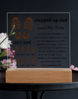To My Dad - Acrylic Square Plaque Gift