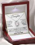 To My Beautiful Daughter - Love Dad - Forever Love Necklace Gift Set - LK001