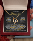 To My Daughter - Forever Love Necklace Gift