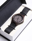 To My Dad - Wood Watch with Engraving Gift