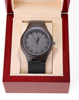 To My Dad - Wood Watch with Engraving Gift