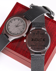 To My Dad - Wood Watch with Engraving Gift