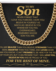 To My Son - Cuban Link Chain Gift
