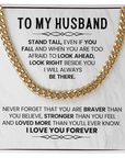 To My Husband - Cuban Link Chain Gift