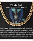 To My Dad - Cuban Link Chain Gift