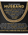 To My Husband - Cuban Link Chain Gift