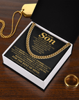 To My Son - Cuban Link Chain Gift