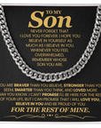 To My Son - Cuban Link Chain Gift