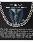 To My Dad - Cuban Link Chain Gift