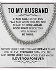 To My Husband - Cuban Link Chain Gift