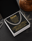 To My Son - Cuban Link Chain Gift
