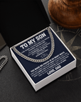 To My Son - Cuban Link Chain Gift