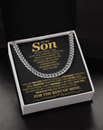 To My Son - Cuban Link Chain Gift