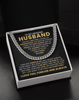 To My Husband - Cuban Link Chain Gift