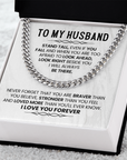 To My Husband - Cuban Link Chain Gift