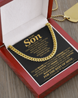 To My Son - Cuban Link Chain Gift