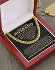 To My Husband - Cuban Link Chain Gift