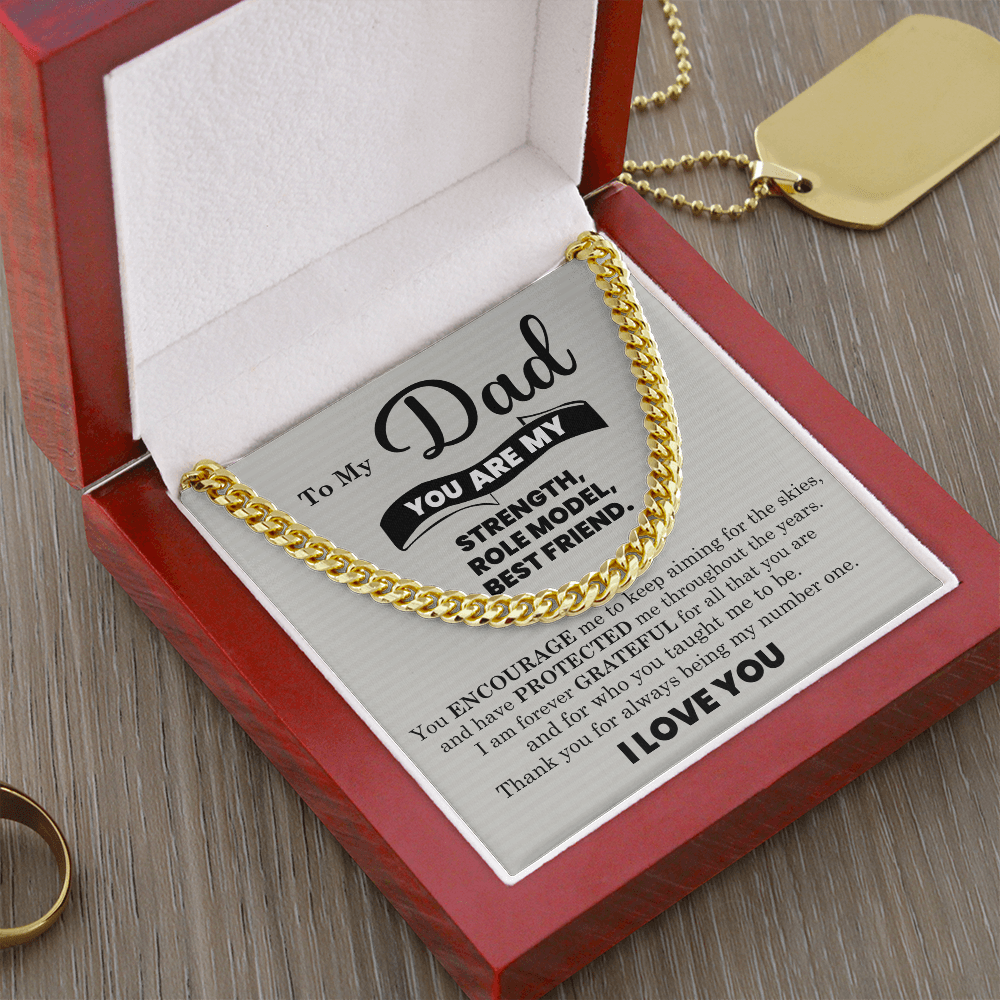 To My Dad - Cuban Link Chain Gift