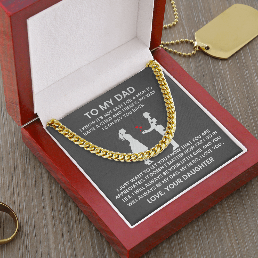 To My Dad - Cuban Link Chain Gift