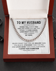 To My Husband - Cuban Link Chain Gift