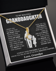 To My Granddaughter - Alluring Beauty Necklace Gift