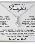 To My Daughter - Forever Love Necklace Gift From Dad