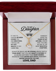 To My Daughter - Alluring Beauty Necklace Gift From Dad