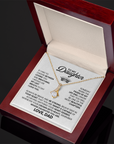 To My Daughter - Alluring Beauty Necklace Gift From Dad