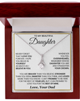 To My Daughter - Forever Love Necklace Gift From Dad