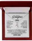 To My Daughter - Alluring Beauty Necklace Gift From Dad