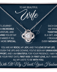 To My Wife - Love Knot Necklace Gift