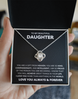 To My Daughter - Love Knot Necklace